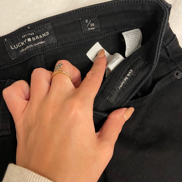 Lucky brand ‘Ava’ skinny black jeans - Picture 2 of 2